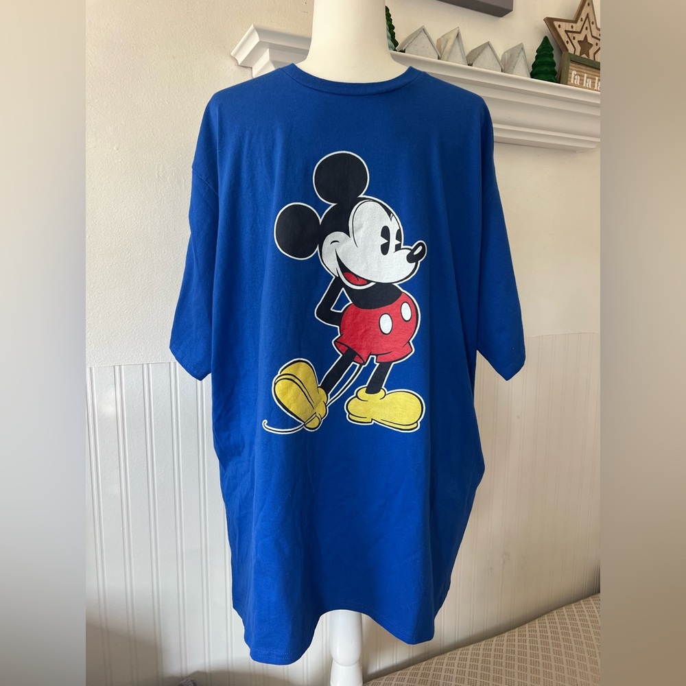 DISNEY MICKEY MOUSE CLASSIC POSE MENS T-SHIRT / BLUE / SIZE: 2XL - Picture 1 of 7